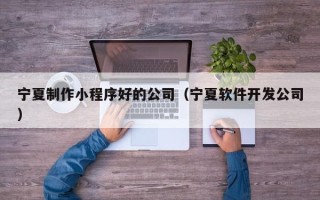 临汾宁夏制作小程序好的公司（宁夏软件开发公司）